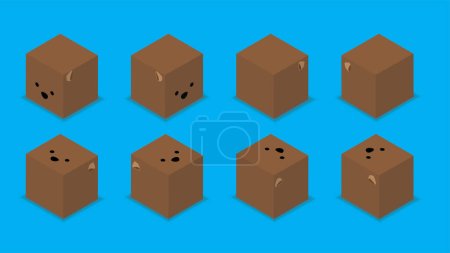 Illustration for Animal Dice 3D Character Animal Wombat Cartoon Vector - Royalty Free Image