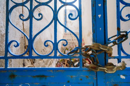 Photo for Close-up Image of old door in Tunisia. - Royalty Free Image