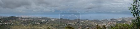Panoramic view of Gran Canaria from the Pico de Bandama wiewpoint in Gran Cnaria