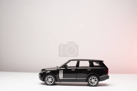 Photo for Black Toy car isolated on white background. - Royalty Free Image