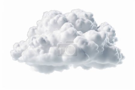 Photo for White clouds isolated on transparent background, png file - Royalty Free Image