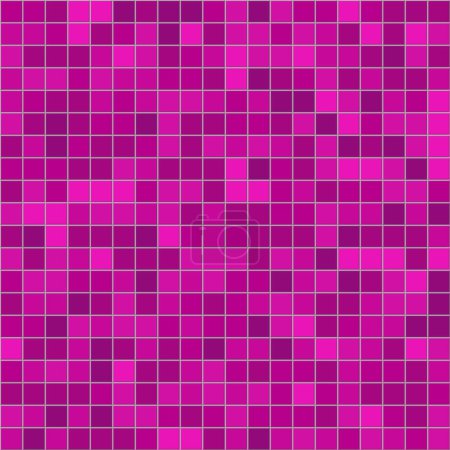 Foto de Gráfico vectorial de baldosas de cerámica púrpura. Textura geométrica del mosaico. Azulejos cuadrados patrón sin costura. Fondo abstracto de azulejos en colores púrpura. vector eps10. - Imagen libre de derechos