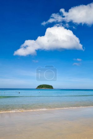 Photo for Kata beach Phuket Thailand on a sunny day with a blue sky - Royalty Free Image