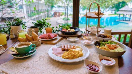 Photo for Luxury Western breakfast in the hotel. - Royalty Free Image