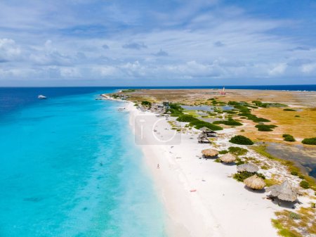 Klein Curaçao île avec plage tropicale à l'île caribéenne de Curaçao Caraïbes. 