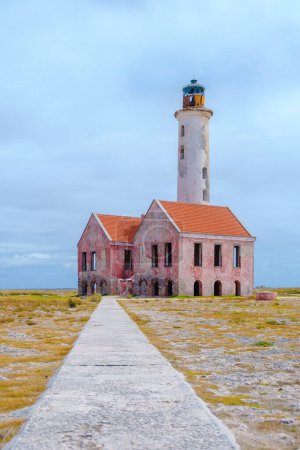 Photo for The Lighthouse of the small Island is called Klein Curacao or Small Curacao. - Royalty Free Image