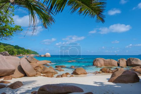 Photo for Anse Lazio Praslin Seychelles, tropical beach during a luxury vacation at Seychelles. Tropical beach Anse Lazio Praslin Seychelles Islands - Royalty Free Image