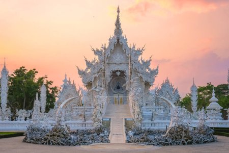 Photo for White Temple Chiang Rai Thailand, Wat Rong Khun Northern Thailand. - Royalty Free Image