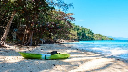 Photo for Kayak on the beach of Koh Wai Island Trat Thailand is a tinny tropical Island near Koh Chang - Royalty Free Image