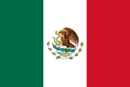 Drapeau national officiel du Mexique