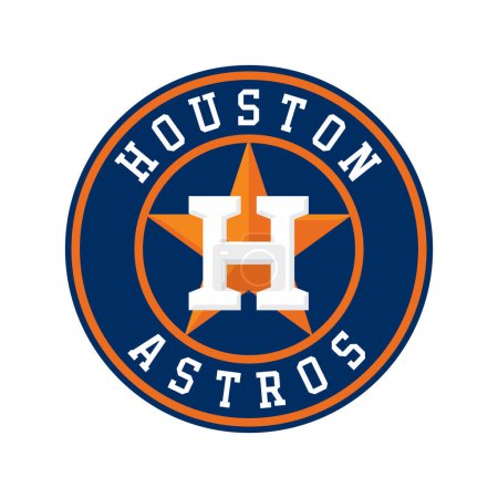 Téléchargez les illustrations : Vinnitsa, Ukraine - December 27, 2022: MLB Houston Astros sport baseball team logo. - en licence libre de droit