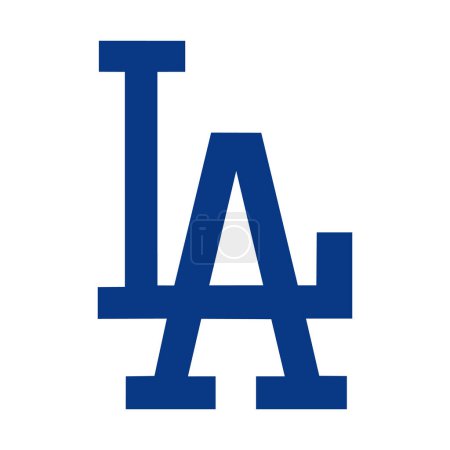 Illustration for Vinnitsa, Ukraine - December 21, 2022: MLB Los Angeles Dodgers sport baseball team logo. - Royalty Free Image