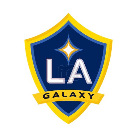 Vinnitsa, Ucrania - 10 de enero de 2023: icono del logotipo del equipo de fútbol americano LA Galaxy
