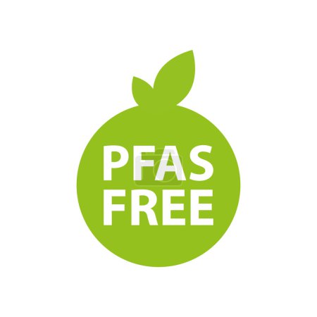 Pfas free label icon symbol