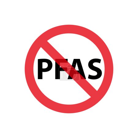 Pfas free sign icon simple design