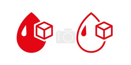 Illustration for Sugar in blood icon. Medicine concept - Royalty Free Image
