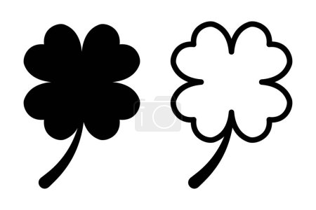 Clover icon symbol set basic simple design