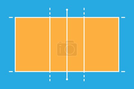Volleyball field, court sport background