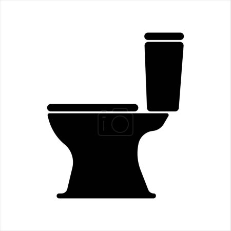 Toilet icon silhouette basic simple design