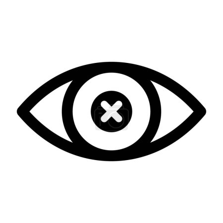 Eye problem. Blind icon set