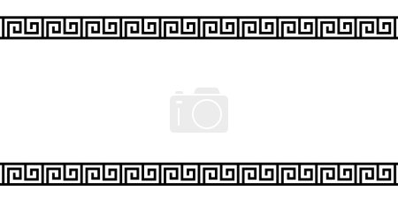 Illustration for Roman greek ornament frame background - Royalty Free Image