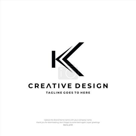 Téléchargez les photos : Lettre K Logo Design KK Creative Design - en image libre de droit