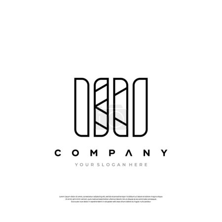 Ein elegantes und zeitgemäßes Logo mit abstrakten geometrischen Formen, perfekt für eine moderne Corporate Identity.