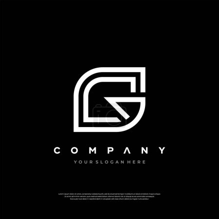 Ein ausgeklügeltes Monogramm GC-Logo, perfekt für Unternehmen, die eine schlanke und moderne Markenidentität suchen.