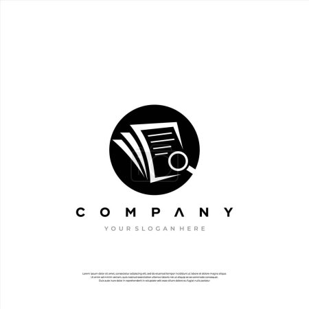 A sleek logo depicting stylized documents, perfect for businesses emphasizing knowledge and information management.