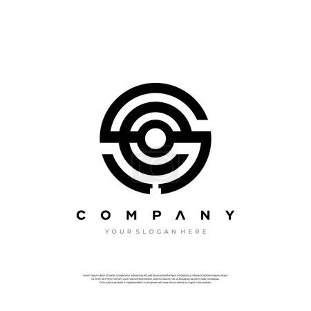 Un logo sophistiqué avec les lettres S et e entrelacées dans un design circulaire élégant, incarnant une image de marque moderne et professionnelle.