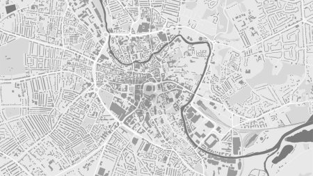 Illustration for Norwich background map, urban area - Royalty Free Image