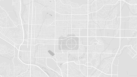 Illustration for Colorado Springs map, USA. Grayscale color city map, vector streetmap with roads and rivers. - Royalty Free Image
