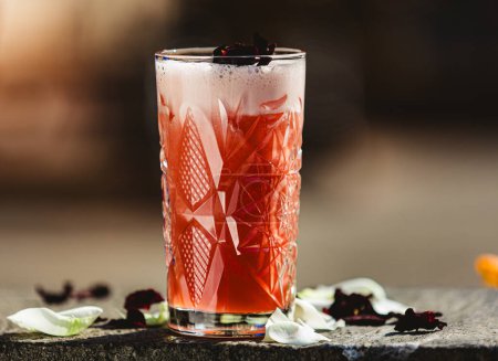 Photo for The Singapore Sling cocktail. Shallow dof - Royalty Free Image