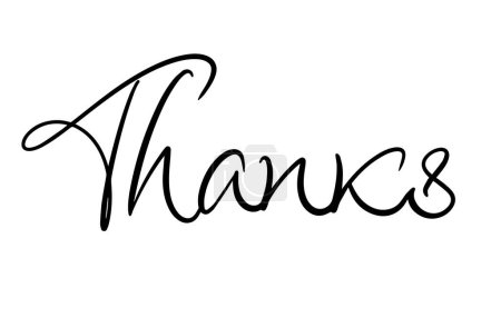 Thank you Hand Drawn Lettering. Thanks Brushpen Fun font vector. Calligraphy script. Expressive Fancy Hand written typeface. Thanksgiving day.