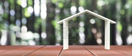 Photo for House Model there space. Home Eco and Real Estate concept - Royalty Free Image
