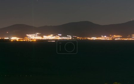 Photo for Night city view with night sky photo - Royalty Free Image