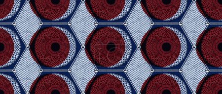 Circle African Tribal Abstract Vibrant Textile Art, African Inspired Art for Modern Fashion Statements, Creation with Vibrant Colors, Ethnic Motif, Artwork with Cultural Fusion