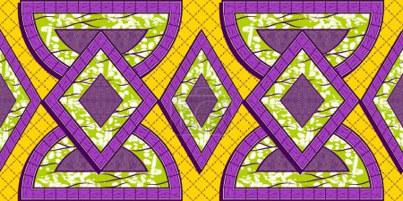 Ilustración de Línea geométrica abstracta Fondo de patrón de tela africana, superposición dibujada a mano del arte del diseño textil tribal. arte de moda adecuado para la impresión de telas y ropa. - Imagen libre de derechos
