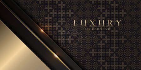 Luxueux design géométrique élégant noir et or, élégance abstraite pour papier peint HD, Web et plus, graphiques élégants pour la conception de couverture, modèles de menu et graphiques Web