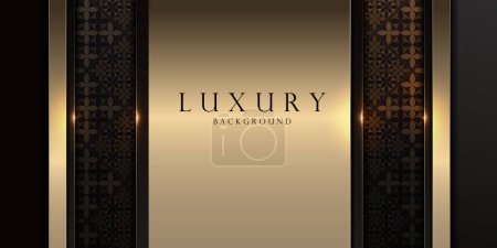 Luxurious Elegant Black and Gold Geometric Design, Abstract Elegance for HD Wallpaper, Web, and More, Stylish Graphics for Cover Design, Menu Templates and Web Graphics