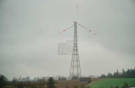Towering Structure Generating Clean Electricity