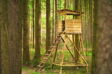 Ein Turm für Wildbeobachter und Jäger