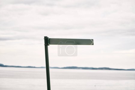 Empty Sign by the Sea, Ready for Your Message