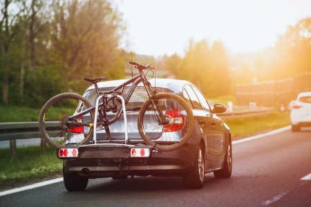 Photo for Bikes on Car Roof. Leisure Journey - Royalty Free Image
