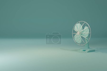 Téléchargez les photos : 3d rendu du ventilateur de table rétro - en image libre de droit