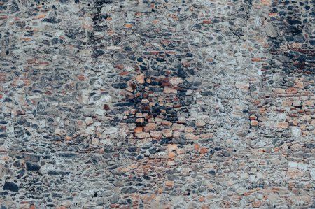Photo for Large rough stones, natural texture fortress wall. Stones of various sizes. For the background. A high resolution. - Royalty Free Image
