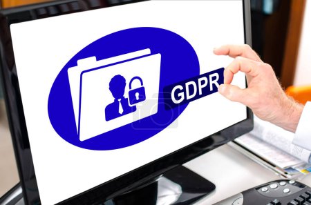 Photo for Gdpr concept shown on a computer screen - Royalty Free Image