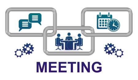 Photo for Illustration of a meeting concept - Royalty Free Image