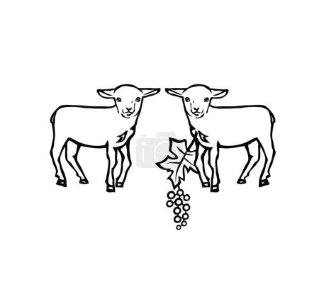 The Lamb of God Icon and Symbol, art vector design