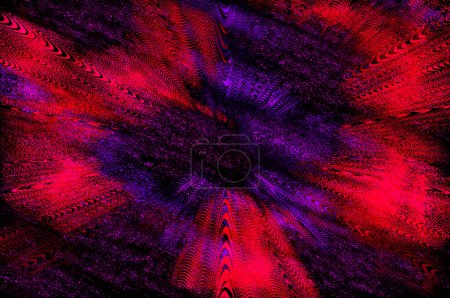 Photo for Abstraction with red and dark colors that tend towards the center - Royalty Free Image